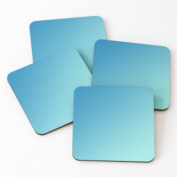 Item preview, Blue and Light Soft Cyan Blue Aqua Gradient Ombré  designed and sold by Gsallicat.