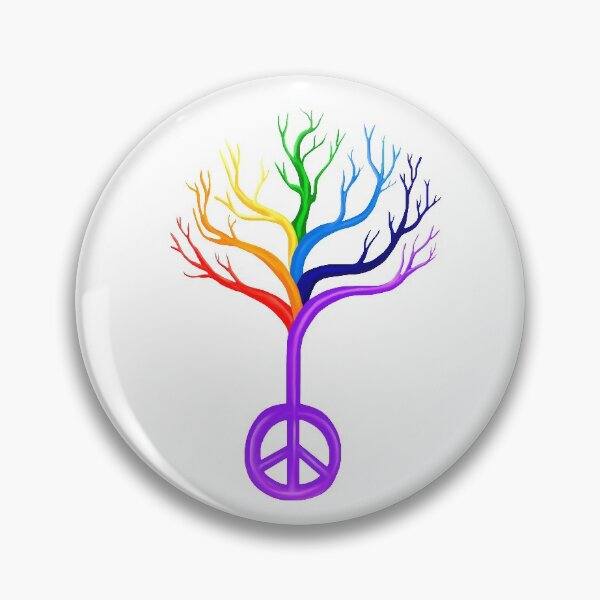 Item preview, Rainbow Peace Sign Tree designed and sold by Deborah Camp.