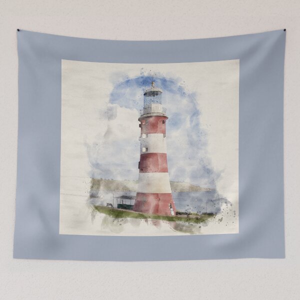 Item preview, Lighthouse 2 | Seaside Watercolor Illustration designed and sold by DragonflyDes.