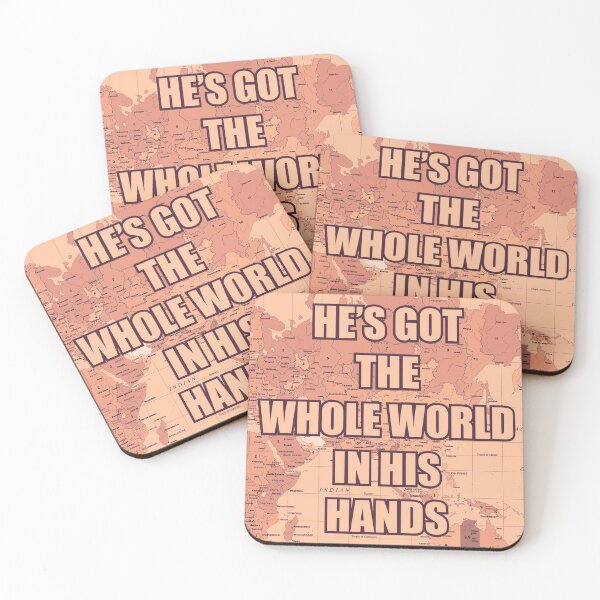 Item preview, Hes Got The Whole World In His Hands - peach designed and sold by trueblue0036.