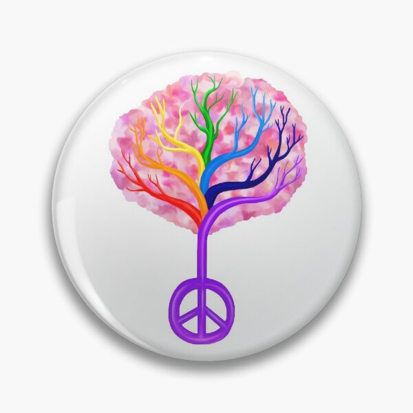 Item preview, Cherry Blossom Rainbow Peace Tree designed and sold by Deborah Camp.