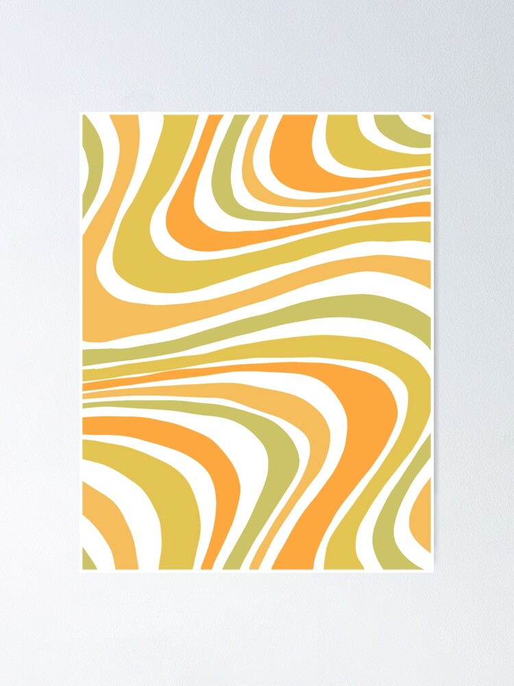 "funky 70s pattern" Poster by jennagardnerr Redbubble