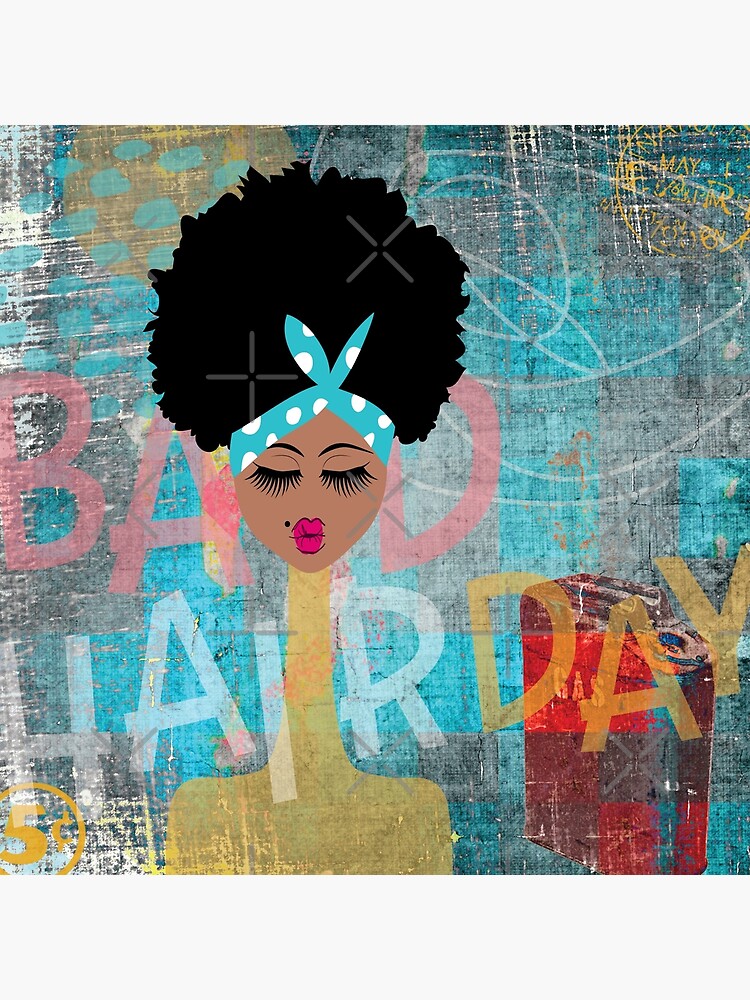 Thumbnail 4 of 4, Pillow, Bad Hair Day designed and sold by 6256design.