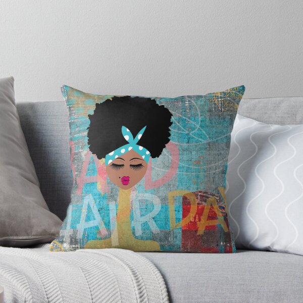 Bad Hair Day Throw Pillow