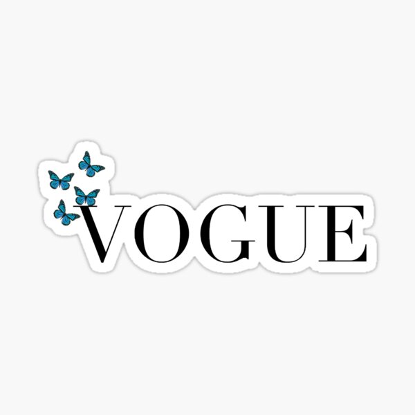 vogue butterfly Sticker