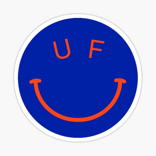 Item preview, UF Smiley Face Sticker designed and sold by orliforster.