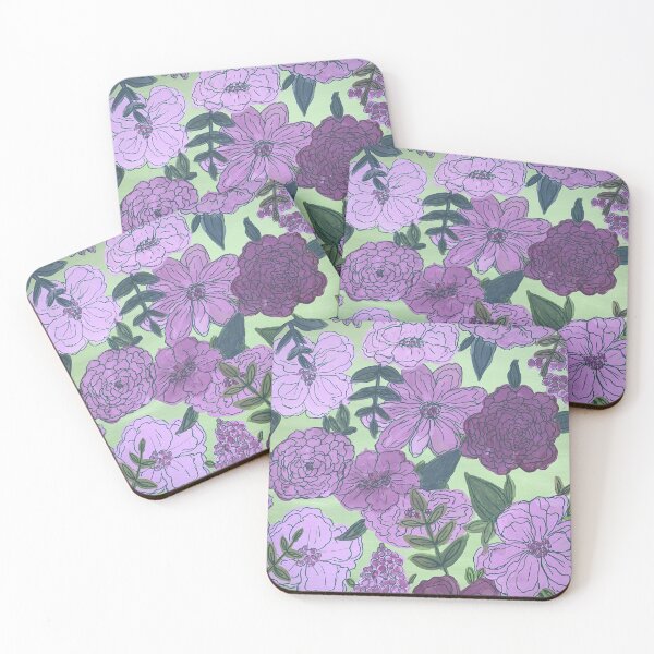 Item preview, Purple and green floral  designed and sold by Tayler-l.