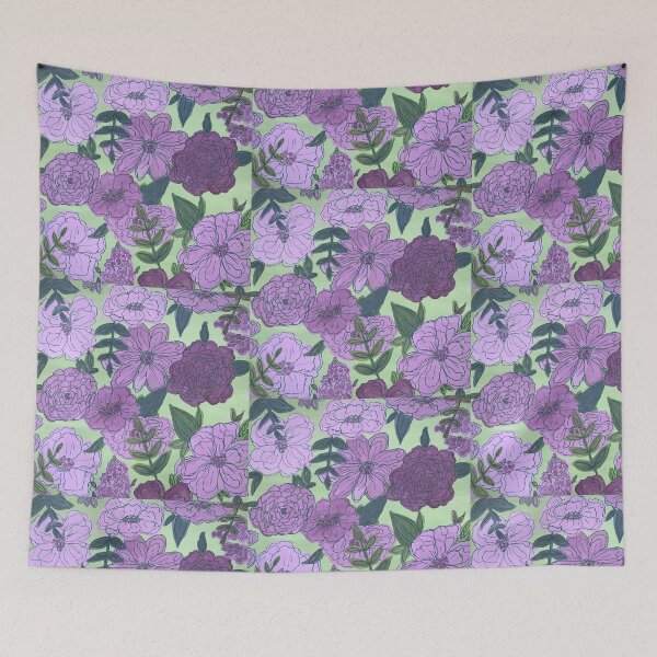 Item preview, Purple and green floral  designed and sold by Tayler-l.