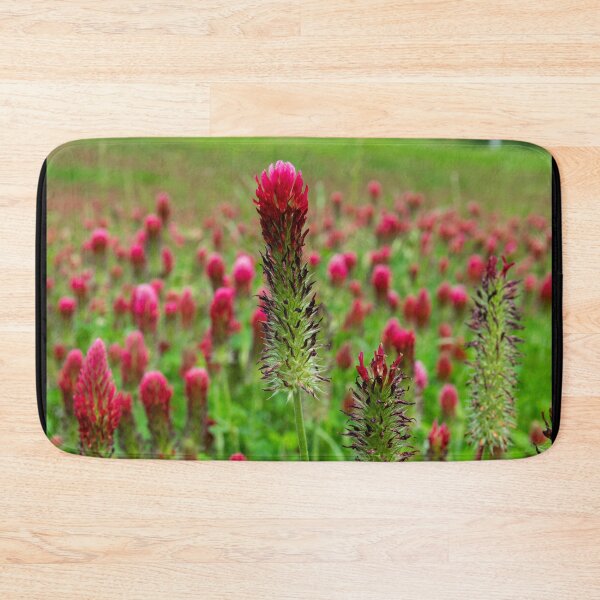 Item preview, Closeup of Crimson Clover flower designed and sold by Stretch Clendennen.
