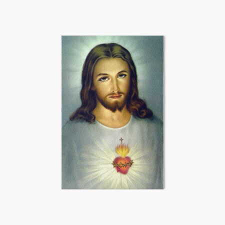 Jesus Sacred Heart Divine Mercy Christian Roman Catholic Art Board Print