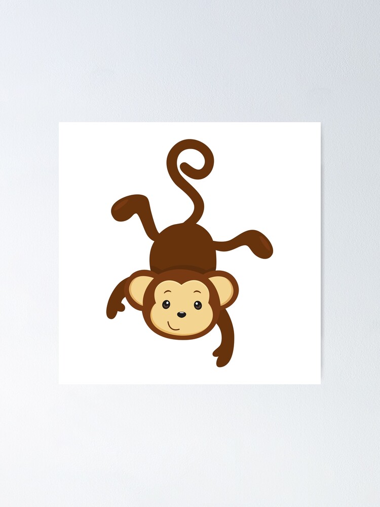 Poster Joli Bebe Animal Singe Mignon Par Luigao91 Redbubble