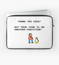 linux tux mario like troll Laptop Sleeve