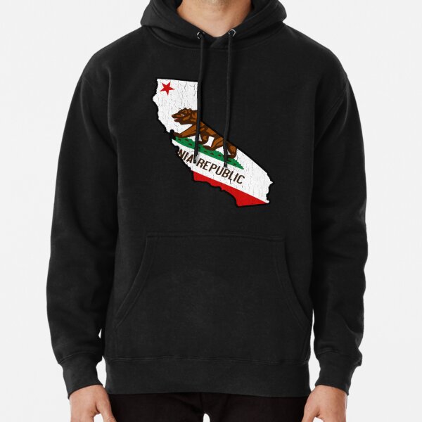 Colorado State State Distressed Flag Mens Pullover Fuzzy Sweatshirt