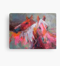 Contemporary Horses Svetlana Novikova Painting Metal Print
