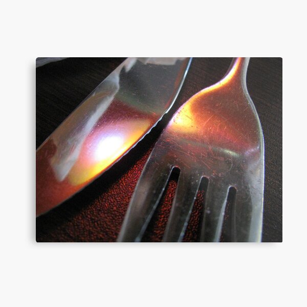 fork 'n' knife 2 Metal Print