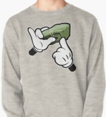 Sudadera cerrada Hacer que la lluvia manos de dibujos animados (Ghetto Fat Stack)