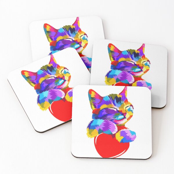 Item preview, Colorful kitten designed and sold by luz20.