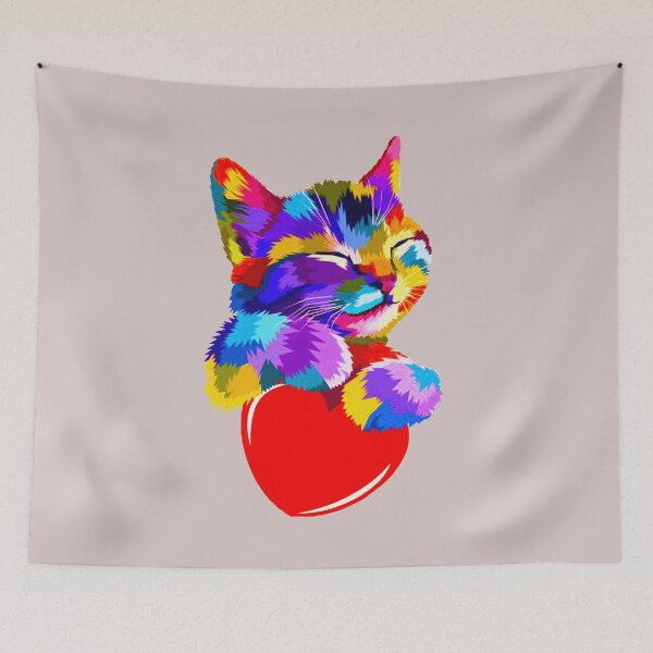 Item preview, Colorful kitten designed and sold by luz20.