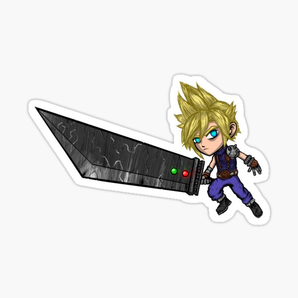 Cloud Strife Sticker For Sale By Joehavasy Redbubble