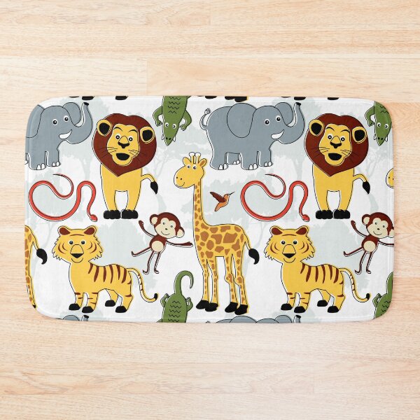 Item preview, Safari Animals Monkey Lion Giraffe Tiger Alligator Snake designed and sold by VintageStyle.