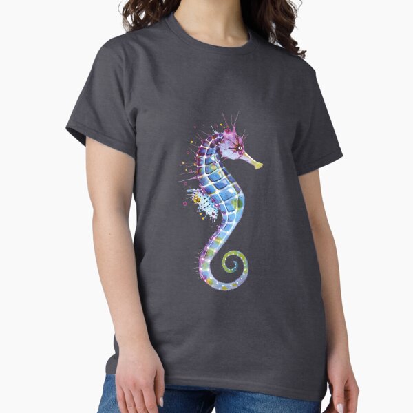 Item preview, Seahorse - Purple designed and sold by SamNagelArt.