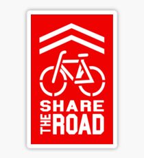 Share the Road Sticker - Red Version Sticker