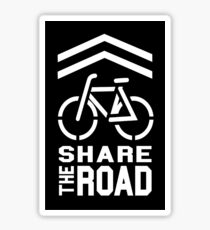 Share the Road Sticker - Black Version Sticker
