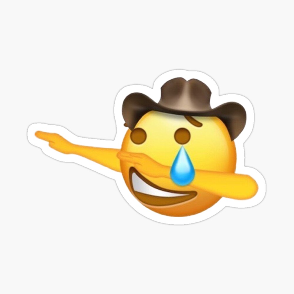 cowboy dabbing crackhead emoji Greeting Card for Sale by chnlrdt |  Redbubble