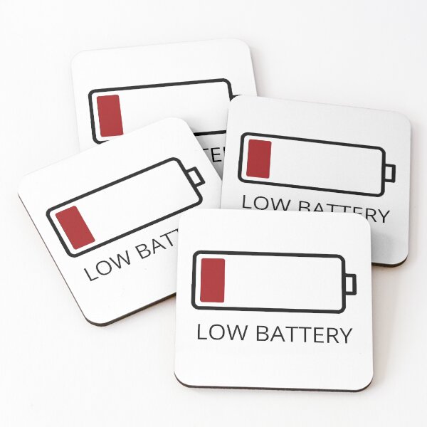 Item preview, Low Battery - Black designed and sold by ryanwfraser.