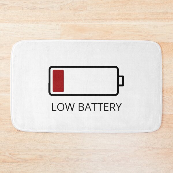 Item preview, Low Battery - Black designed and sold by ryanwfraser.
