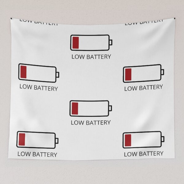 Item preview, Low Battery - Black designed and sold by ryanwfraser.
