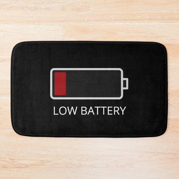 Item preview, Low Battery - White designed and sold by ryanwfraser.