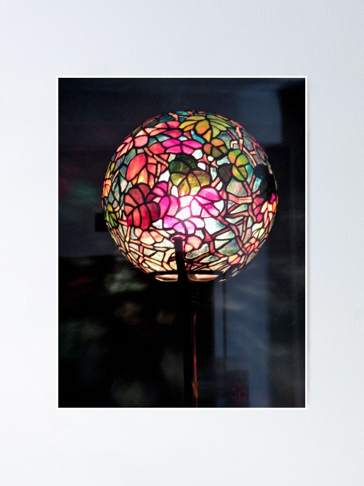 stained glass globe lamp