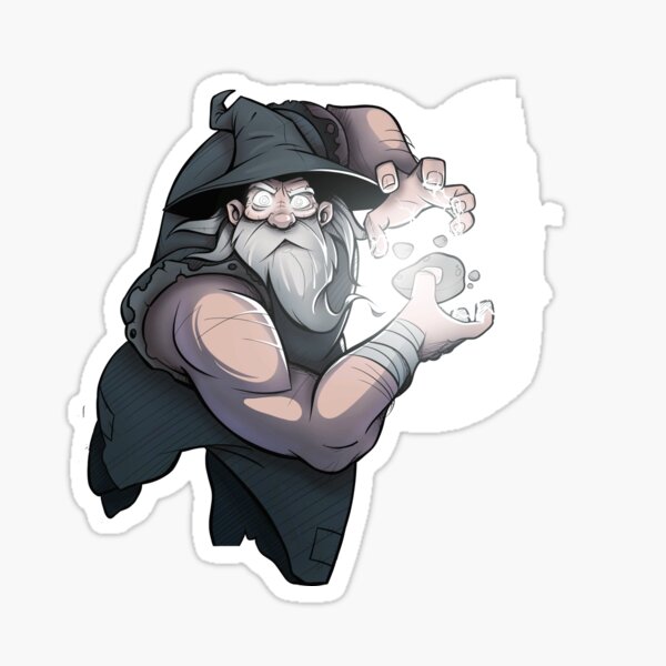 Wizard Fighter Sticker