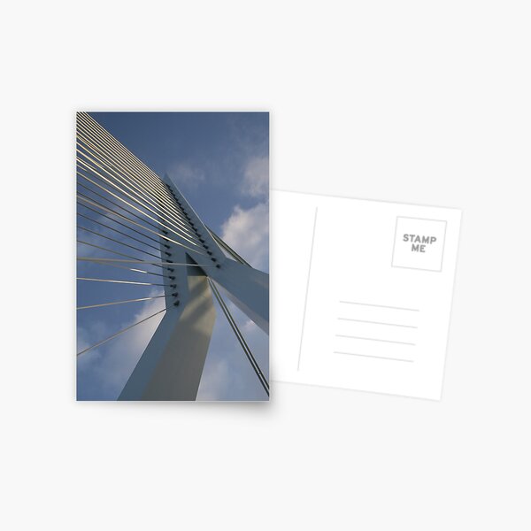 Erasmus bridge in Rotterdam Postcard