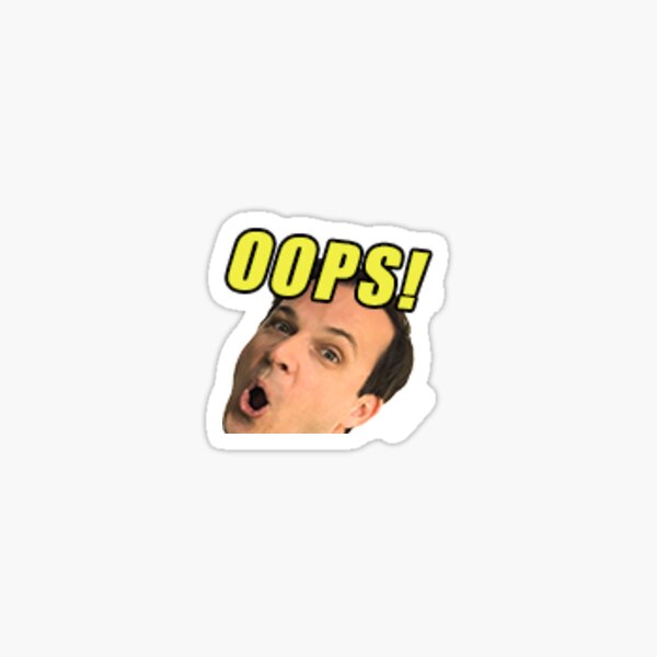 oops Sticker