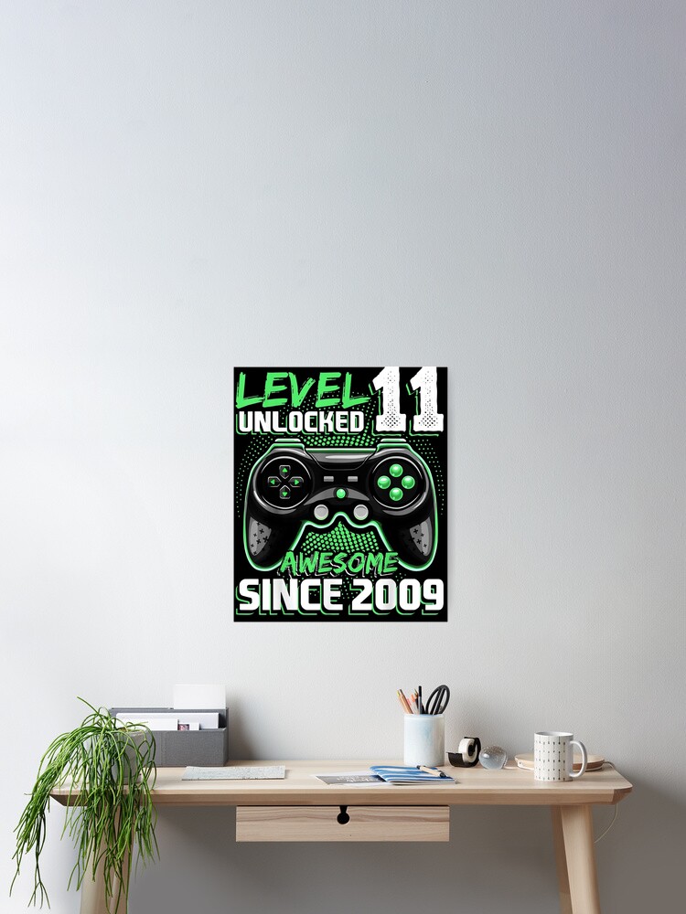Level 11 Unlocked Awesome 2009 Video Game 11th Birthday Gift T-Shirt