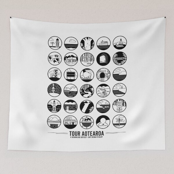 Item preview, Tour Aotearoa - A 3000km Bike Odyssey designed and sold by Tom Napper Design.