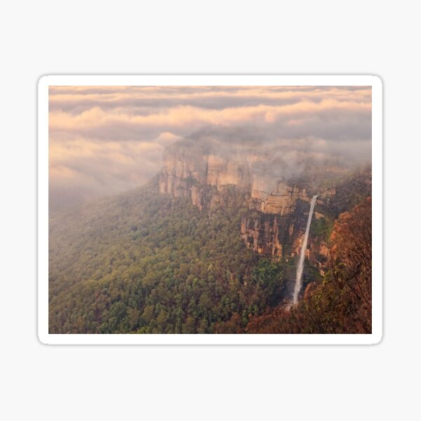 Govetts Leap Lookout and Bridal Veil Falls. Sticker