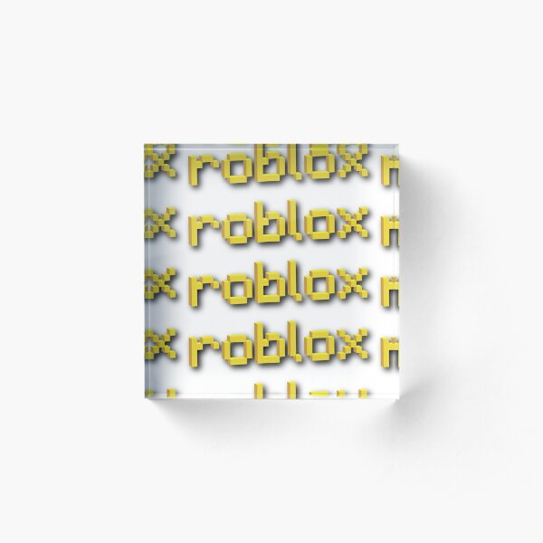 Bloques Acrilicos Roblox Redbubble - roblox minecraft logo dibujo de escritorio minecraft png