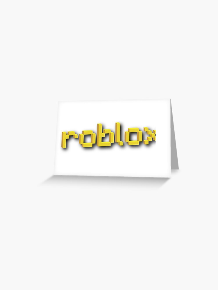 Roblox Minecraft Greeting Card By Mint Jams Redbubble - yellow card roblox
