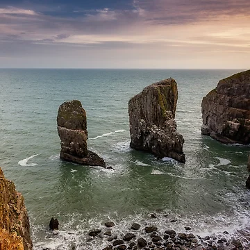 Artwork thumbnail, Stack Rocks, Pembrokeshire by Dan Santillo