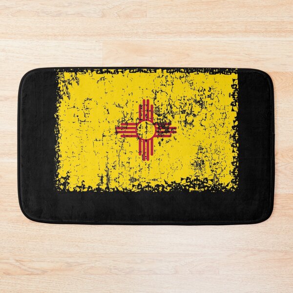 Item preview, New Mexico Gift New Mexico State Flag Zia Sun Distressed Design designed and sold by TNDesignStudio.