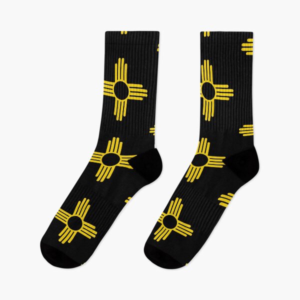 Item preview, New Mexico Gift New Mexico State Flag Yellow Zia Sun Design designed and sold by TNDesignStudio.