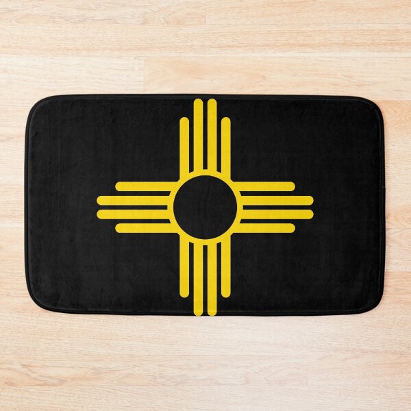 Item preview, New Mexico Gift New Mexico State Flag Yellow Zia Sun Design designed and sold by TNDesignStudio.