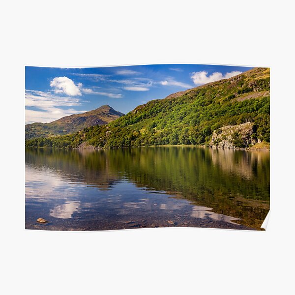 Llyn Gwynant Snowdonia Poster By Janevans35 Redbubble