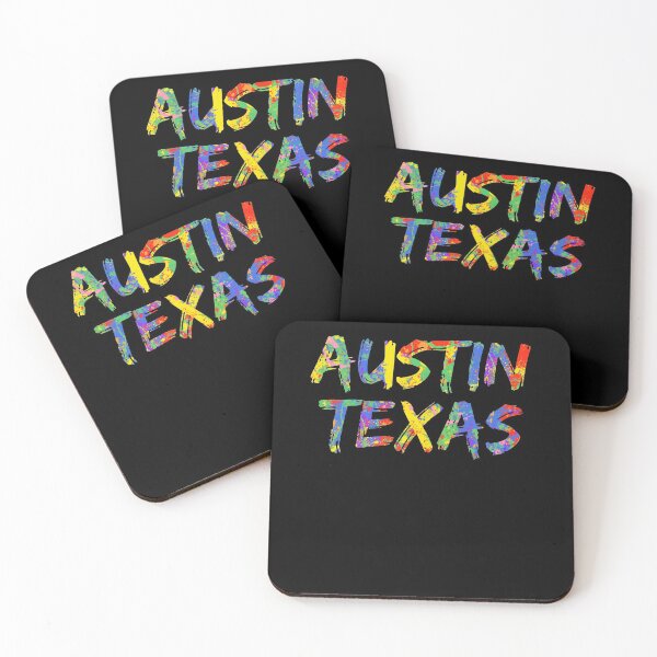 Item preview, Austin Texas Gift Bright Colors Colorful Rainbow Paint Spash Design designed and sold by TNDesignStudio.