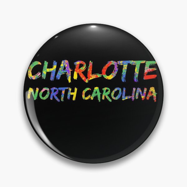 Item preview, Charlotte North Carolina Gift Bright Colors Colorful Rainbow Paint Spash Design designed and sold by TNDesignStudio.