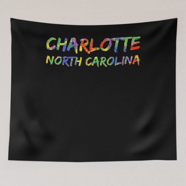 Item preview, Charlotte North Carolina Gift Bright Colors Colorful Rainbow Paint Spash Design designed and sold by TNDesignStudio.
