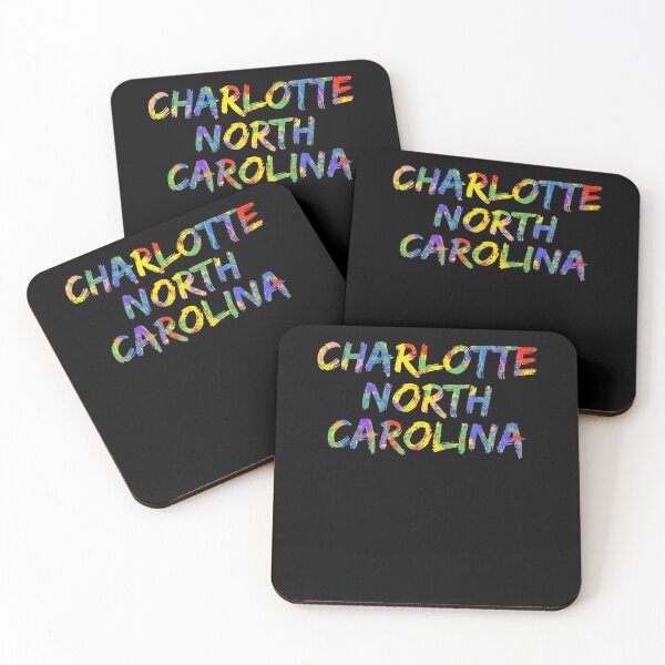 Item preview, Charlotte North Carolina Gift Bright Colors Colorful Rainbow Paint Spash Design designed and sold by TNDesignStudio.